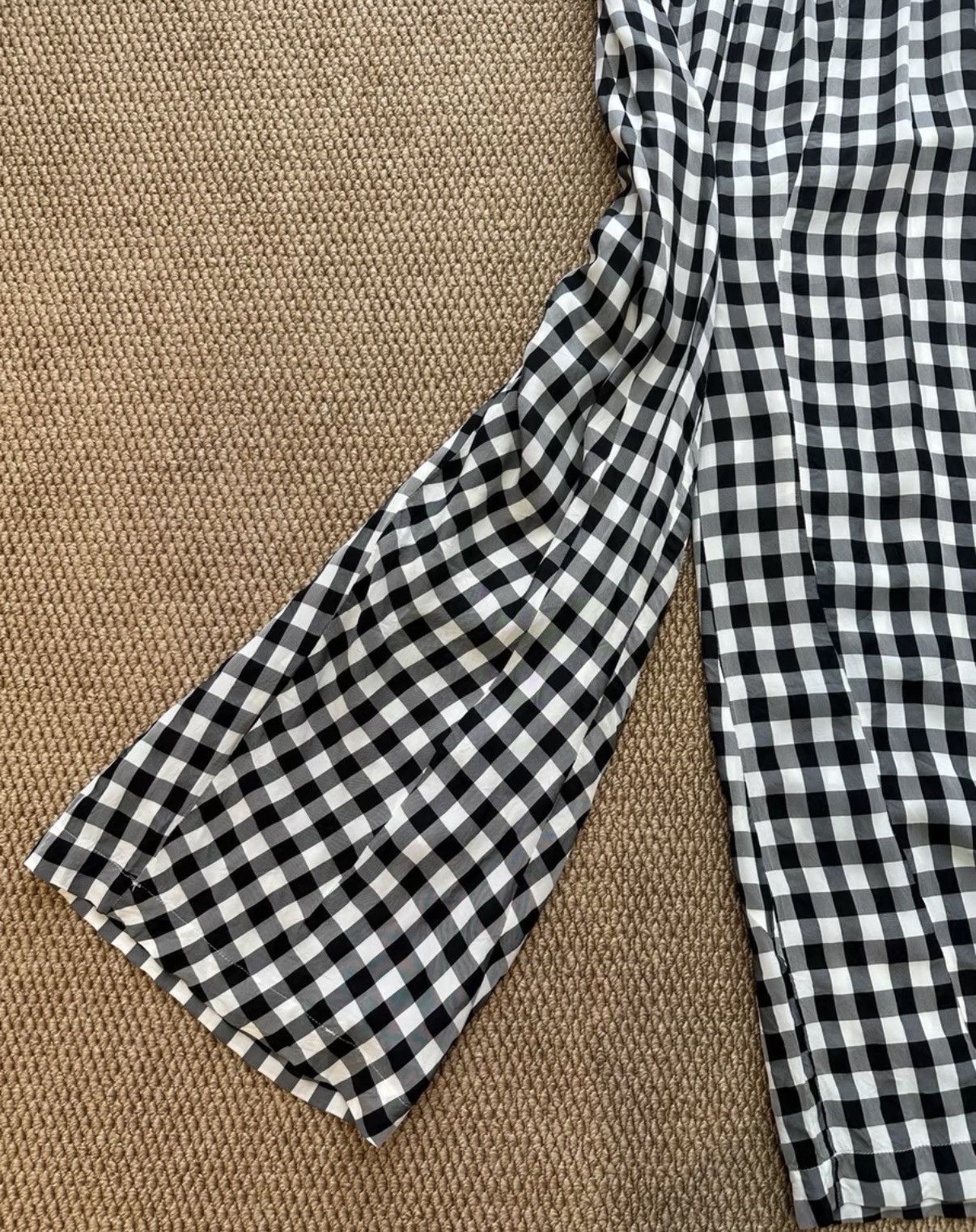 Comme des Garcons COMME des GARÇONS Black & White Plaid Wide-Leg Pants K23 Size 25" / US 0 / IT 36 - 5 Thumbnail