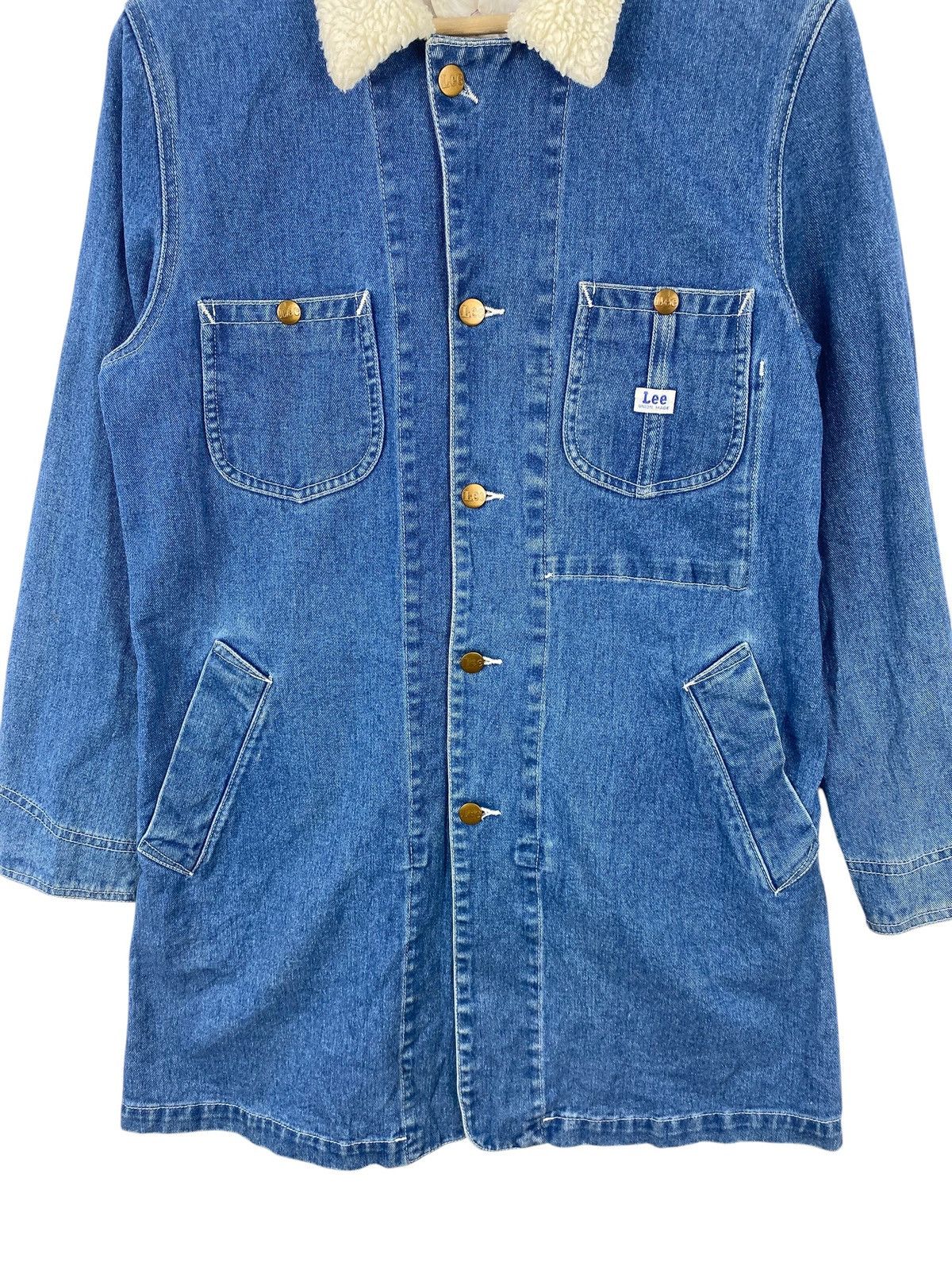 Lee Vintage LEE Sherpa Denim Chore Coat Jacket Workwear Rancher Size L / US 10 / IT 46 - 6 Thumbnail