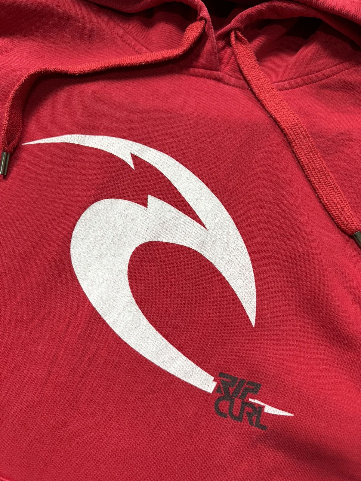 Rip Curl Vintage Rip Curl Hoodie Red LIVE THE SEARCH Y2K Skate 90s Size US M / EU 48-50 / 2 - 3 Thumbnail