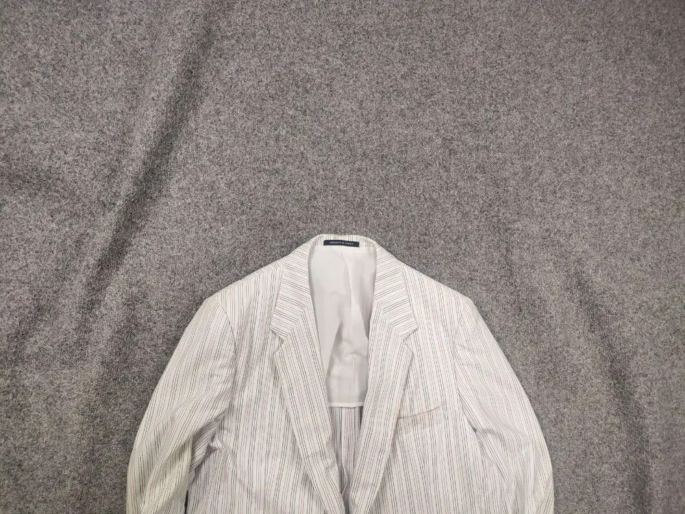 Yves Saint Laurent Vintage 80's Yves Saint Laurent France striped Blazer Jacket Size US M / EU 48-50 / 2 - 1 Thumbnail