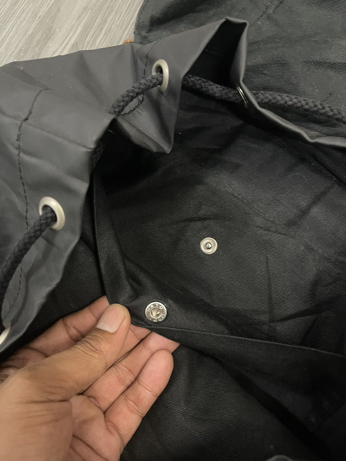Union made ciaopanic Leather and tech nylon rucksack pack