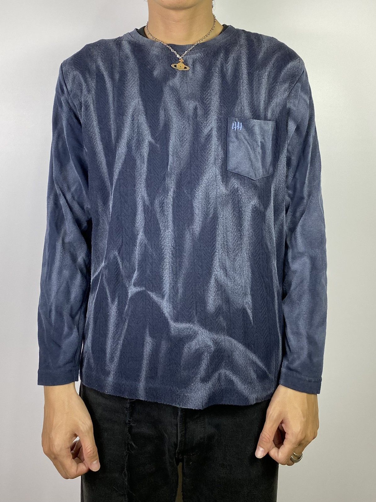 If Six Was Nine × Japanese Brand × Kansai Yamamoto kansai yamamoto smoked wash longsleeve Size US M / EU 48-50 / 2 - 11 Thumbnail