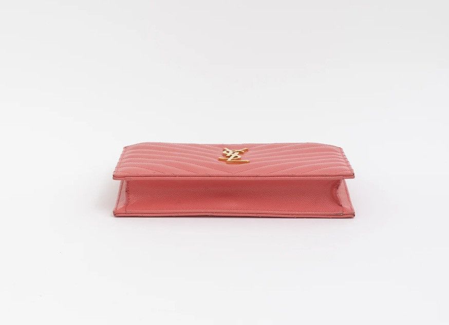 Saint Laurent Paris Authenticity Certificate ✅ YSL Leather Clutch 💗 Size ONE SIZE - 5 Thumbnail
