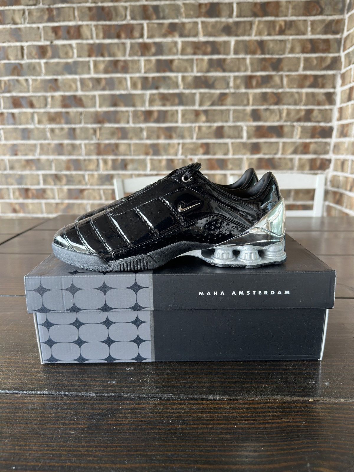 Nike Maha Amsterdam x Nike T90 Shox Black Silver Size US 8 / EU 41 - 5 Thumbnail