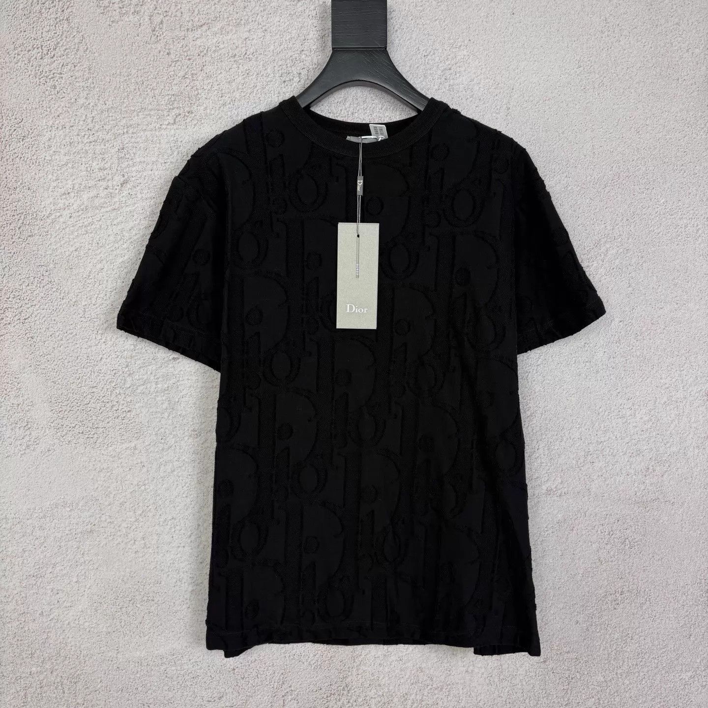 Dior Dior 26 New Embroidered Logo Knit Short Sleeve Black Women's Size S / US 4 / IT 40 - 1 Thumbnail