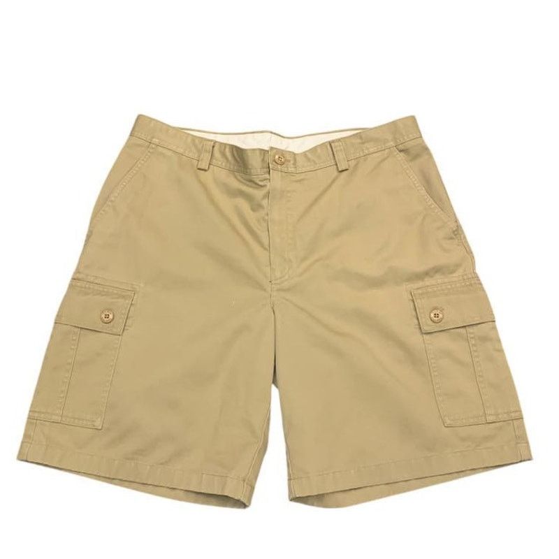 L.L. Bean Vintage LL Bean Tan Khaki Cargo Bermuda Shorts Sz 36 Cotton Size US 36 / EU 52 - 1 Thumbnail