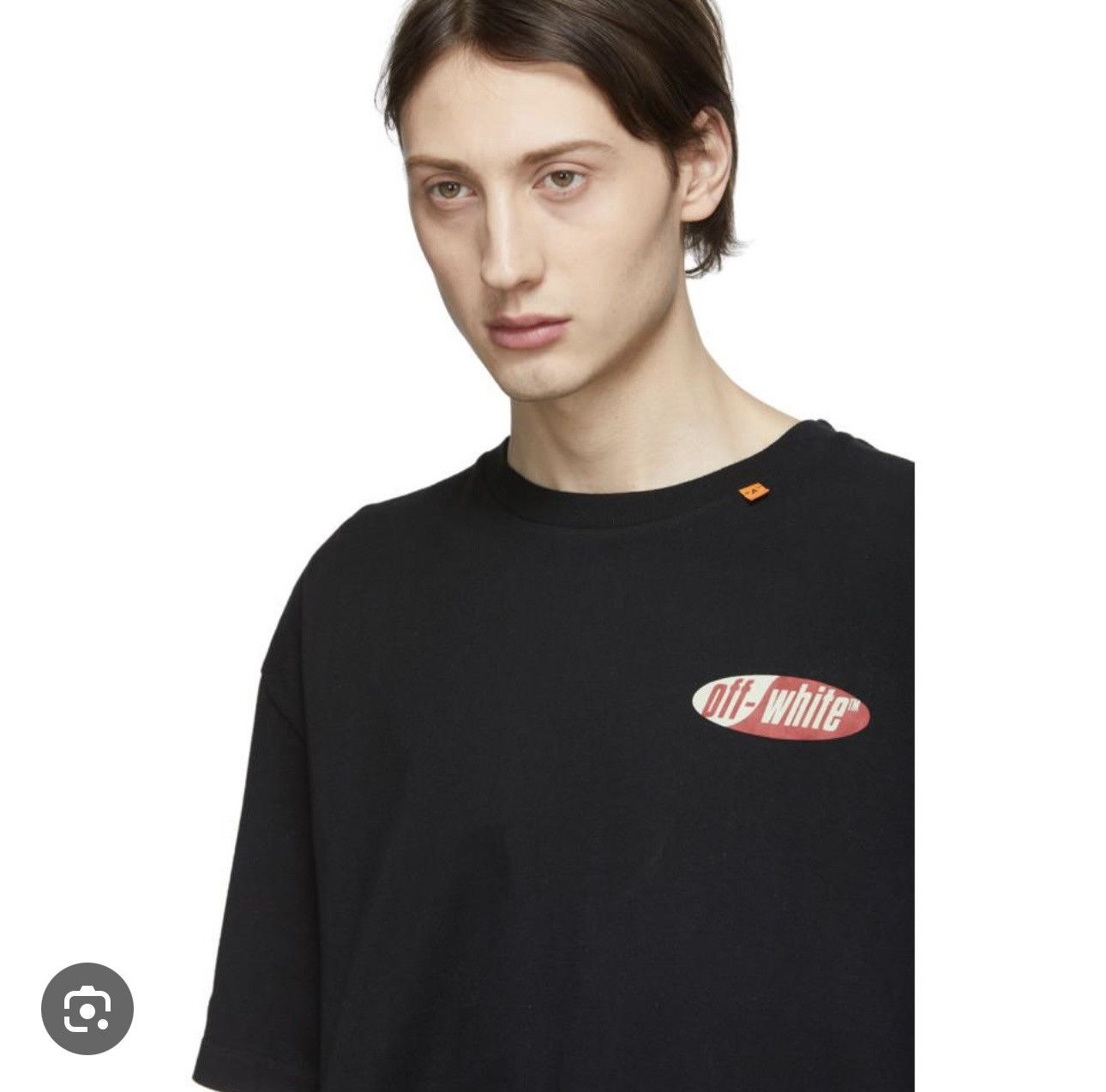 Off-White Men's Black & Red Oversized Split Logo T-shirt Size US S / EU 44-46 / 1 - 3 Thumbnail