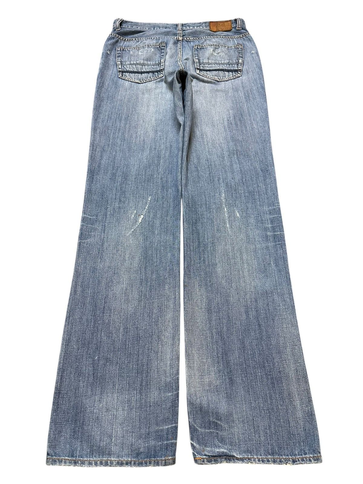 Polo Ralph Lauren Vintage Polo Ralph Lauren Faded Wash Distress Loose Jeans Size US 31 - 2 Thumbnail