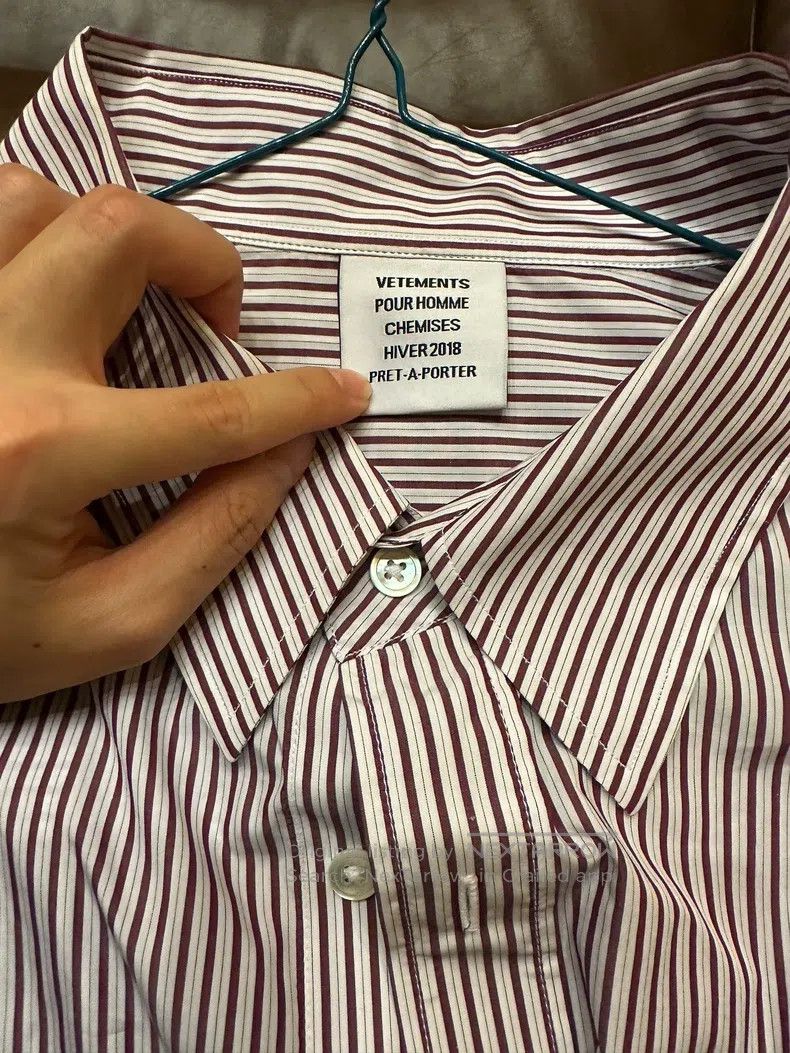 Vetements Vetements Striped shirt Size US XS / EU 42 / 0 - 3 Thumbnail