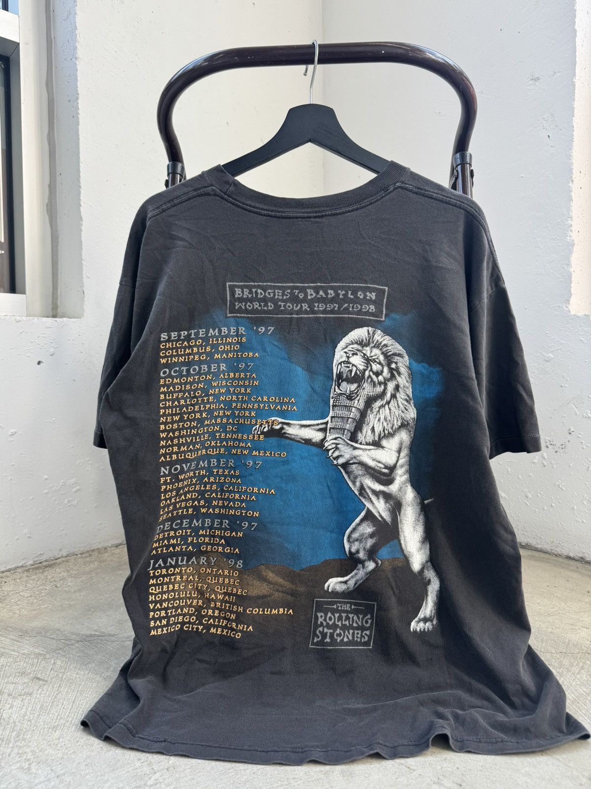 Band Tees Vintage 90s The Rolling Stones Bridges To Babylon Tour Tee Size US L / EU 52-54 / 3 - 2 Thumbnail
