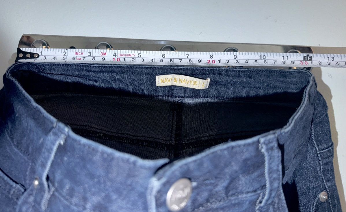 NVY Navy & Navy Dark Wash Skinny Jeans Size L Size 30" / US 8 / IT 44 - 3 Thumbnail