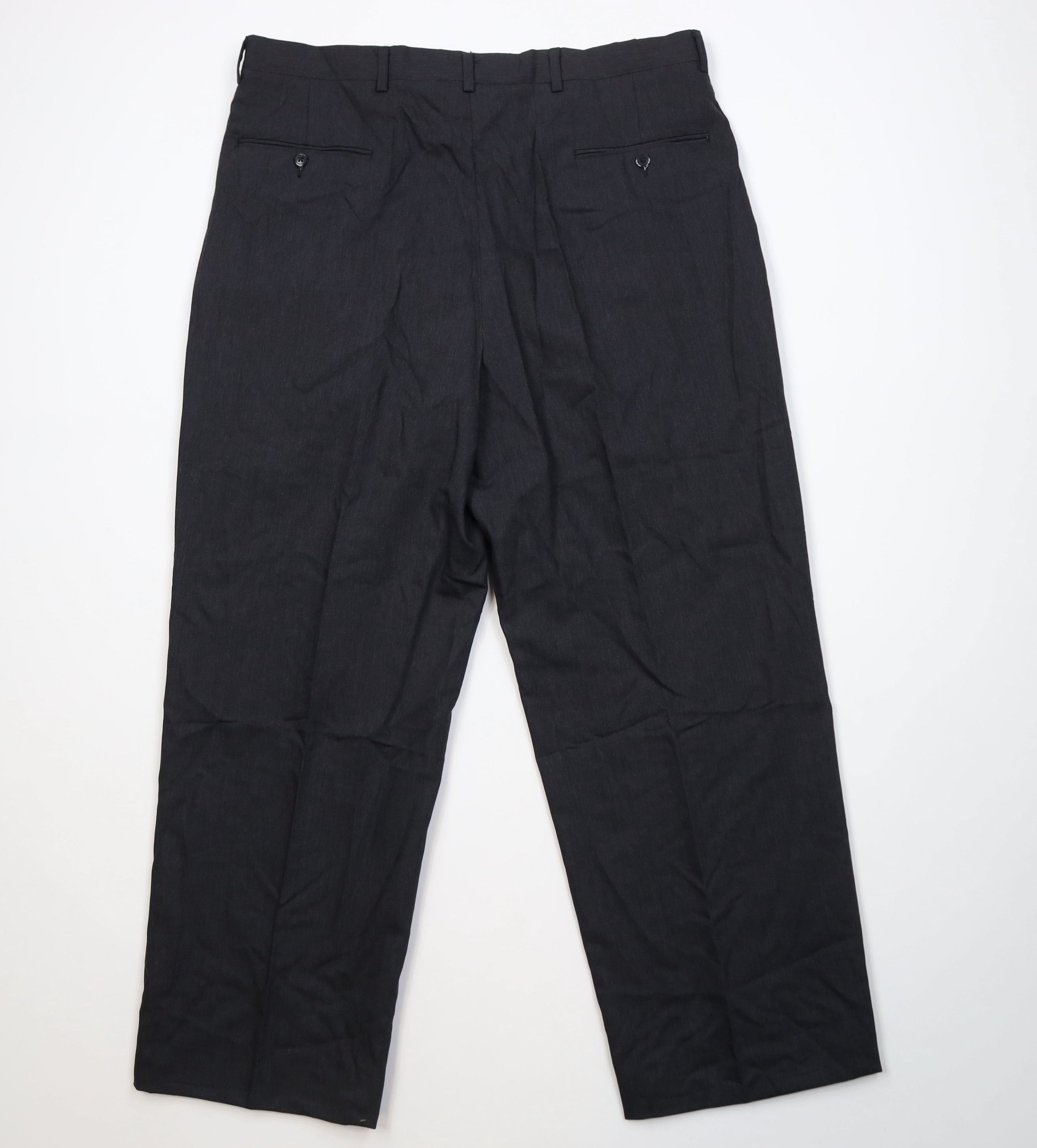 Vintage Vintage 90s Streetwear 100s Wool Knit Wide Leg Chino Pants Size US 38 / EU 54 - 9 Thumbnail