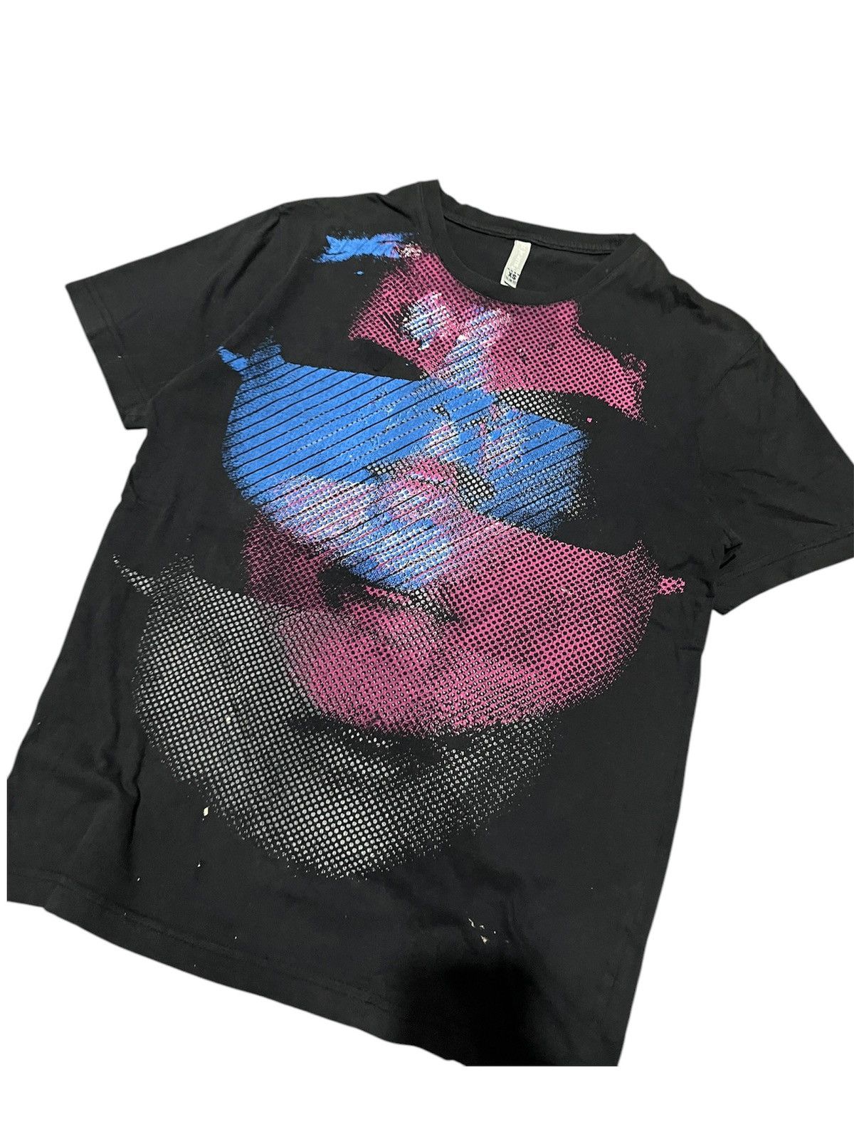 Hysteric Glamour Fullprint Face JustJean Y2K Emo Black Tshirt Size US XS / EU 42 / 0 - 2 Thumbnail