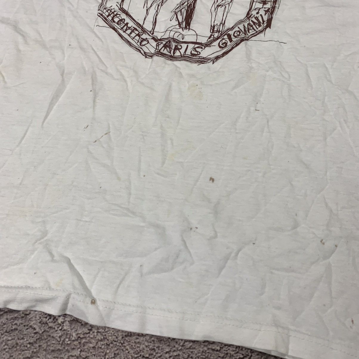 Vintage Vintage Y2K Sun Faded Graphic Tee Religion Paris Giovani S Size US S / EU 44-46 / 1 - 5 Thumbnail