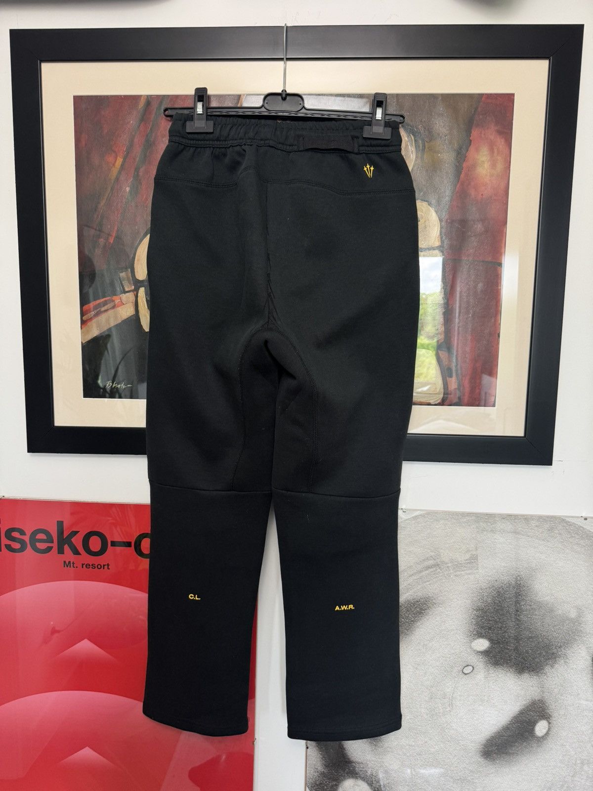 NOCTA × Nike Nike Nocta Sweatpants Black Yellow Drake Joggers Hype Rare Size US 29 - 2 Thumbnail