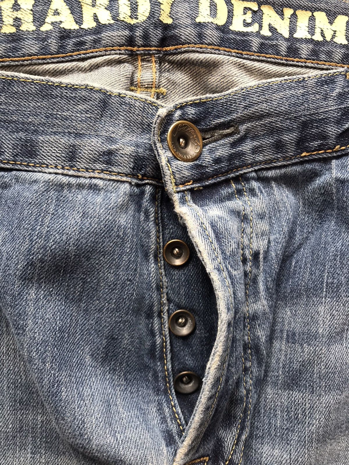 Ed Hardy × Vintage Vintage Edhardy distressed straight fit denim Size US 42 / EU 58 - 7 Thumbnail