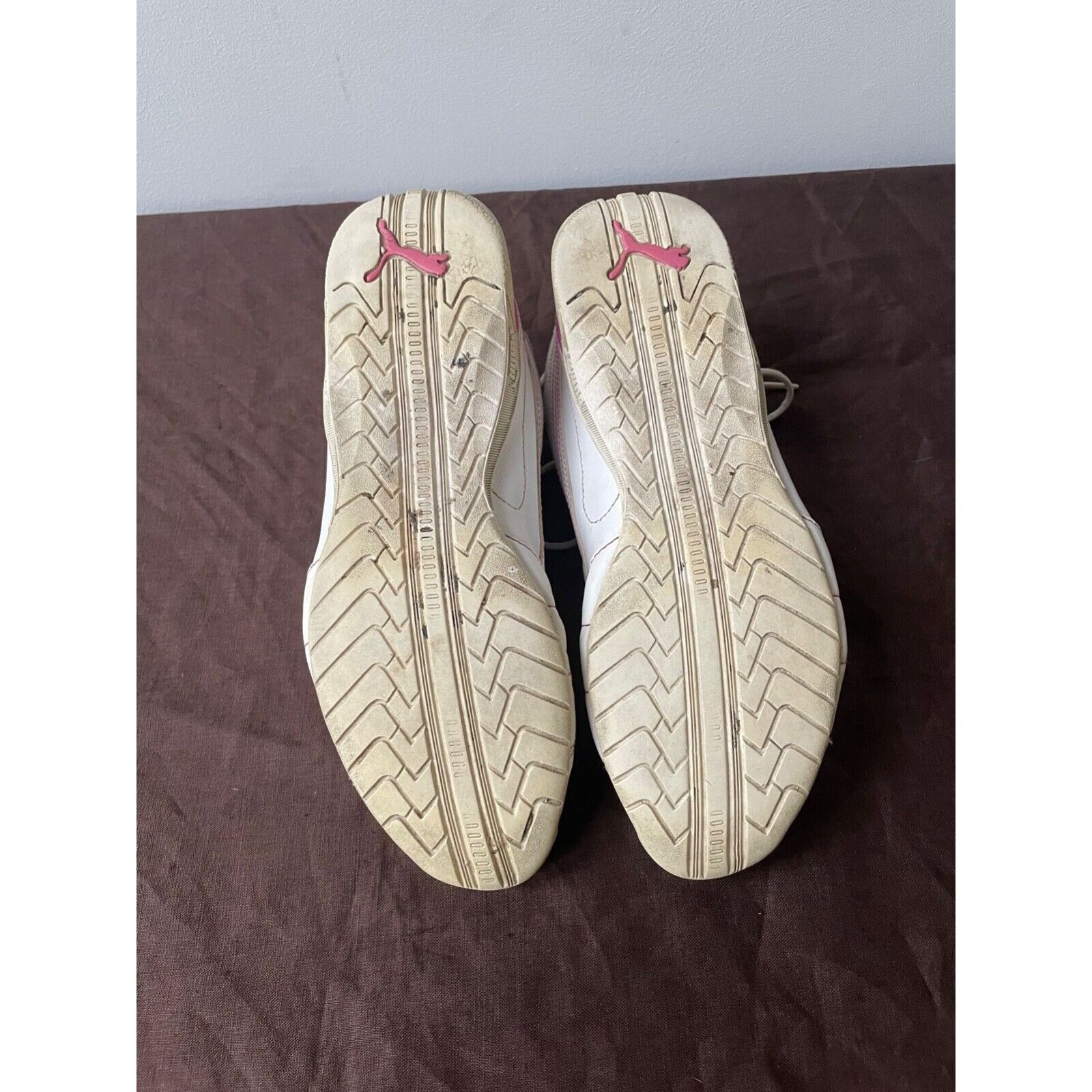 Puma Puma Vintage Y2K White Leather Flat Trainers Sneaker 8251AC Size US 7.5 / IT 37.5 - 4 Thumbnail