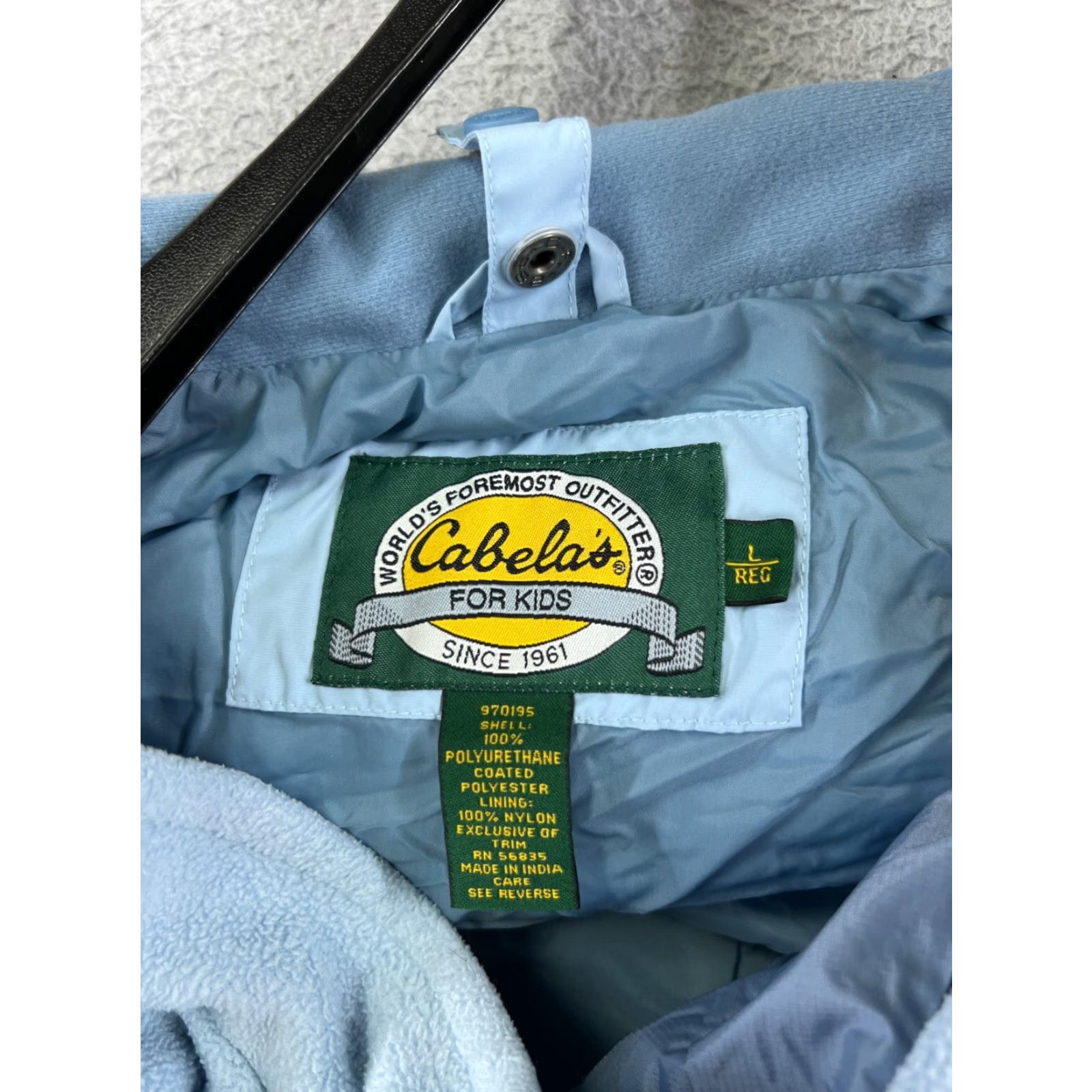 Vintage Cabelas Jacket Womens Large Blue 3 in 1 Fleece Lined WR Warm Insulated Polyester Size L / US 10 / IT 46 - 3 Thumbnail