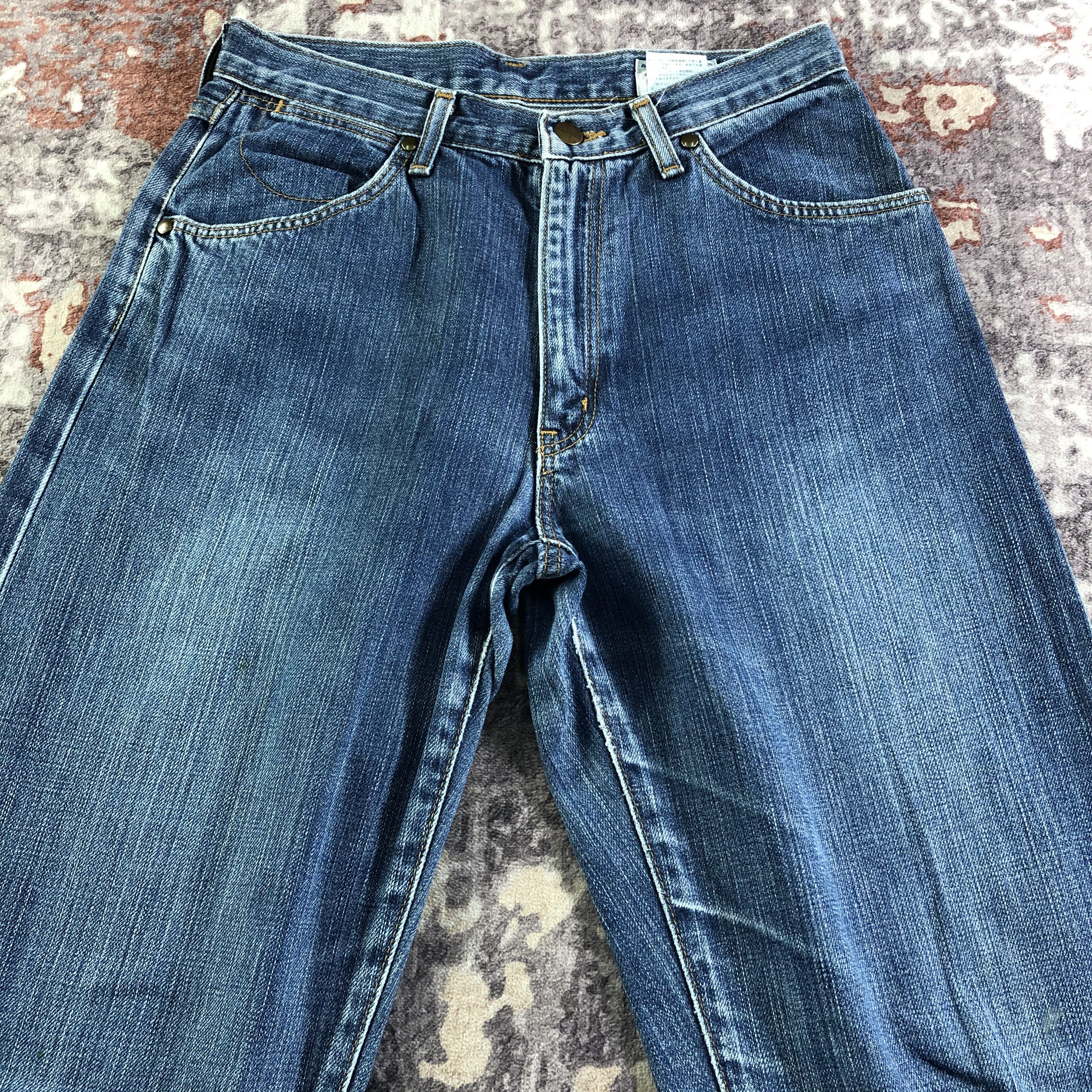 Vintage Vintage Blue Wash Wrangler Selvedge Jeans-JM3683 Size US 28 / EU 44 - 3 Thumbnail