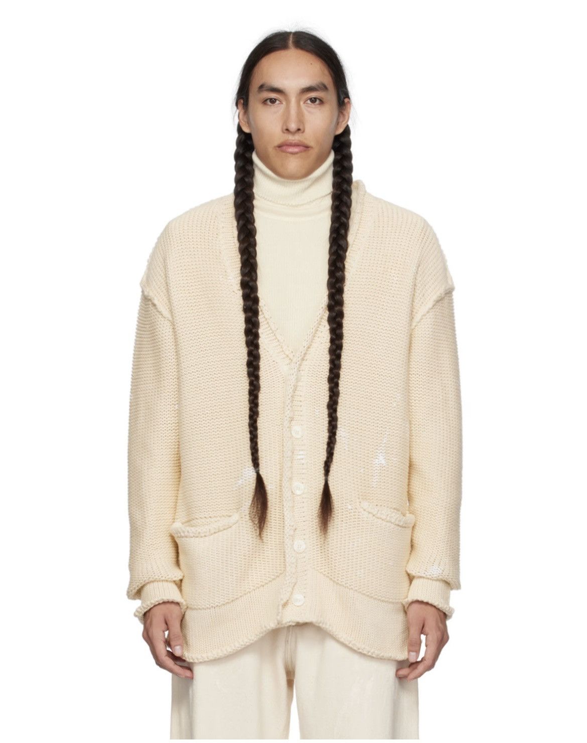 R13 R13 Cardigan ~ Off White Size US XL / EU 56 / 4 - 1 Thumbnail