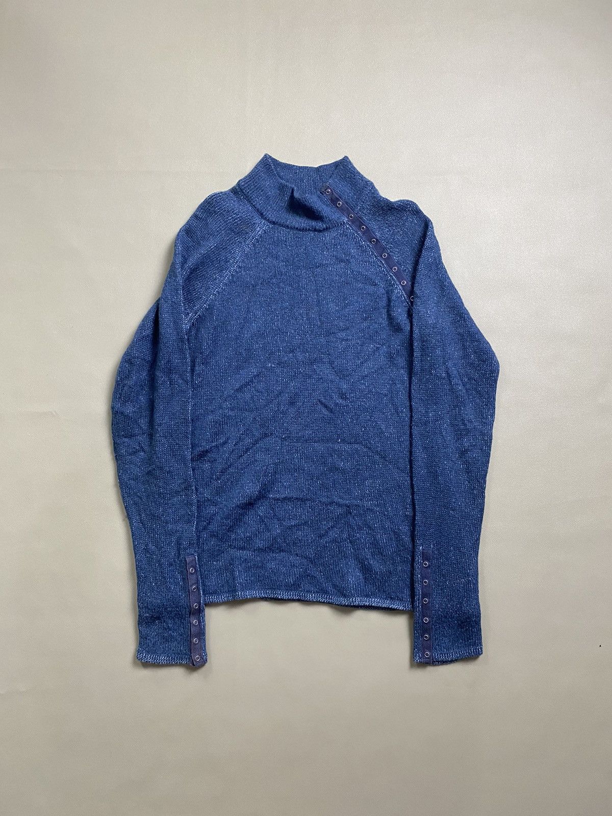14th Addiction × Armani Exchange × If Six Was Nine Armamani Exchange Asymmetrical Button Wool Longsleeve Size US L / EU 52-54 / 3 - 3 Thumbnail