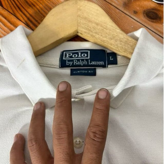 Polo Ralph Lauren × Vintage Polo Ralph Lauren Big Pony White Rugby Size US L / EU 52-54 / 3 - 6 Thumbnail