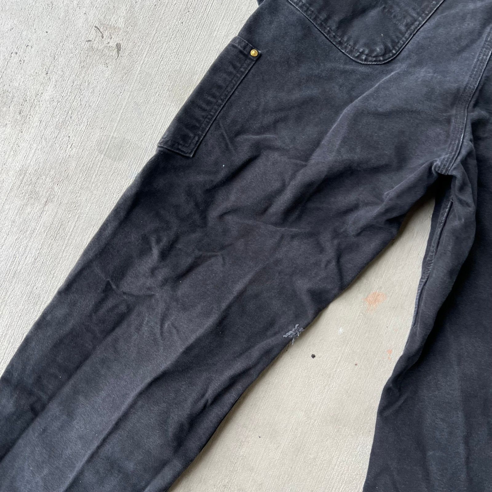 Carhartt × Vintage Carhartt black double knee work wear carpenter pants Size US 33 - 9 Thumbnail