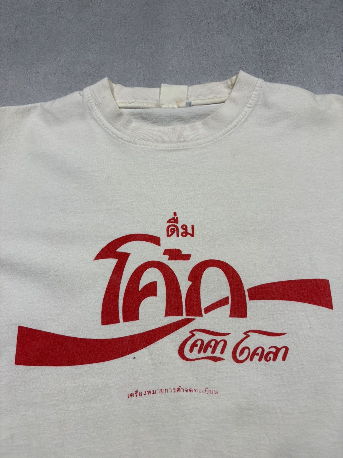 Vintage 89s Coca Cola Thailand Style T-Shirt Pop Coke Soda