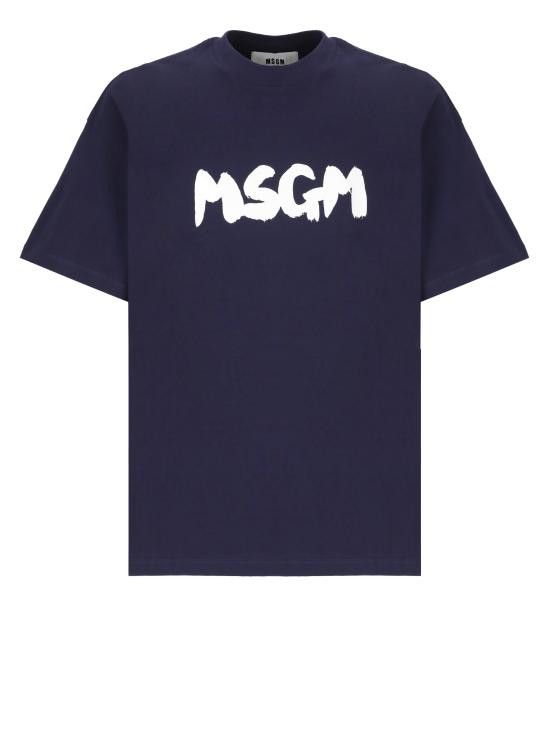 MSGM MSGM Men T-Shirts 3840MM105 25700287 Blue Size US S / EU 44-46 / 1 - 1 Thumbnail
