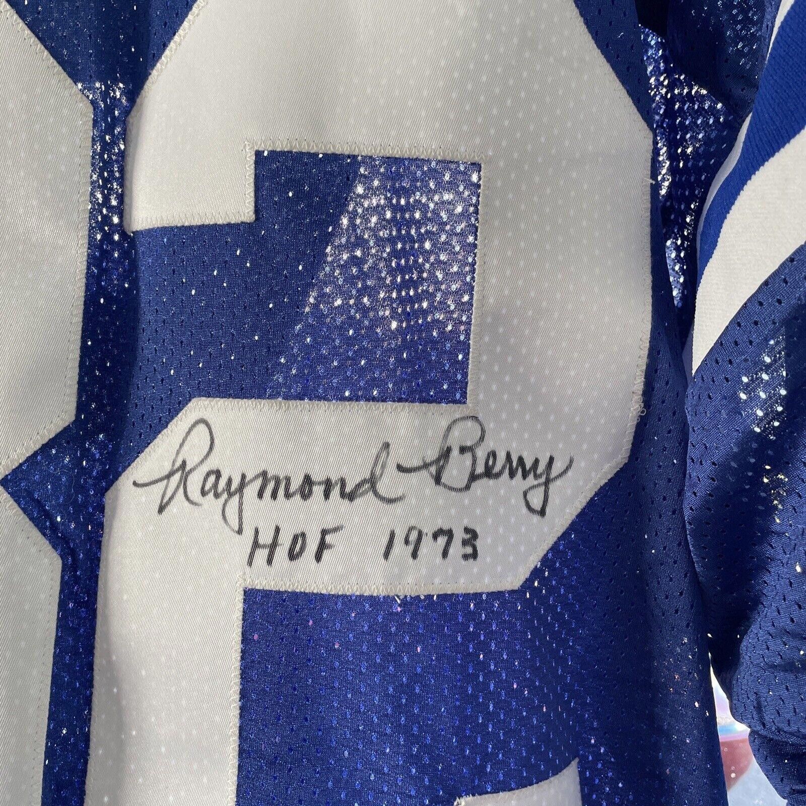 Designer Raymond Berry - Signed Custom Colts Stats Jersey -3/24 - JSA Size US XXL / EU 58 / 5 - 2 Thumbnail