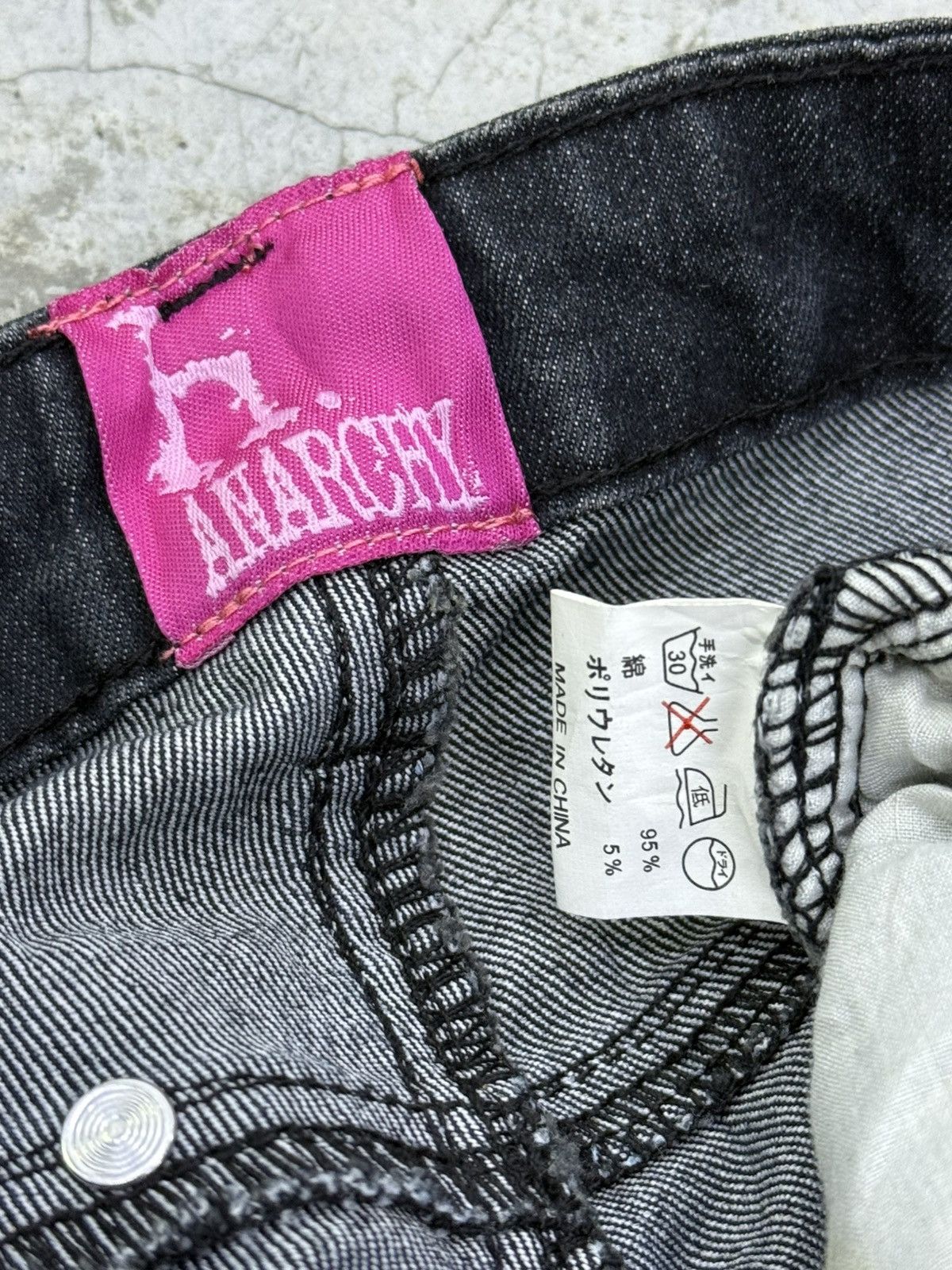 If Six Was Nine H.anarchy H.naoto Punk style denim pants Size US 27 - 10 Thumbnail