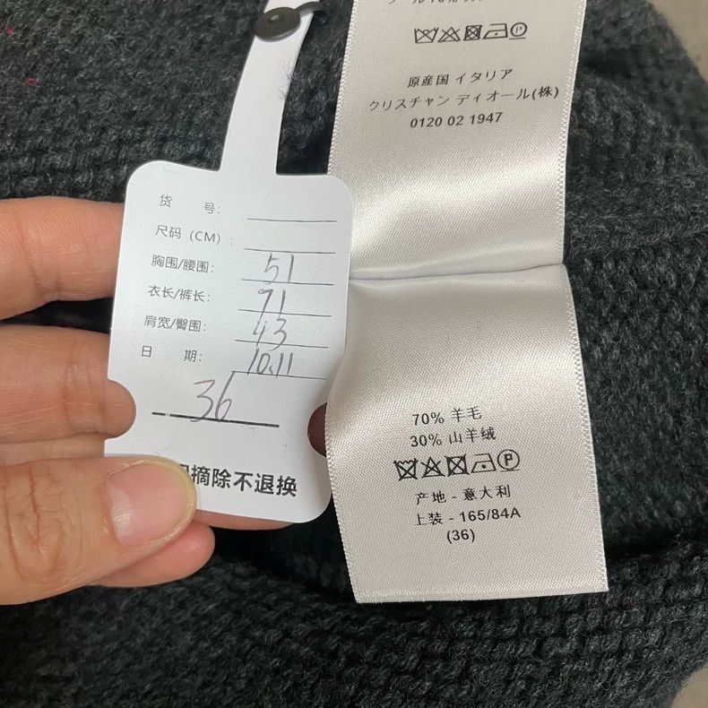 Dior Dior Gray peace dove graffiti sweater Size XS / US 0-2 / IT 36-38 - 7 Thumbnail