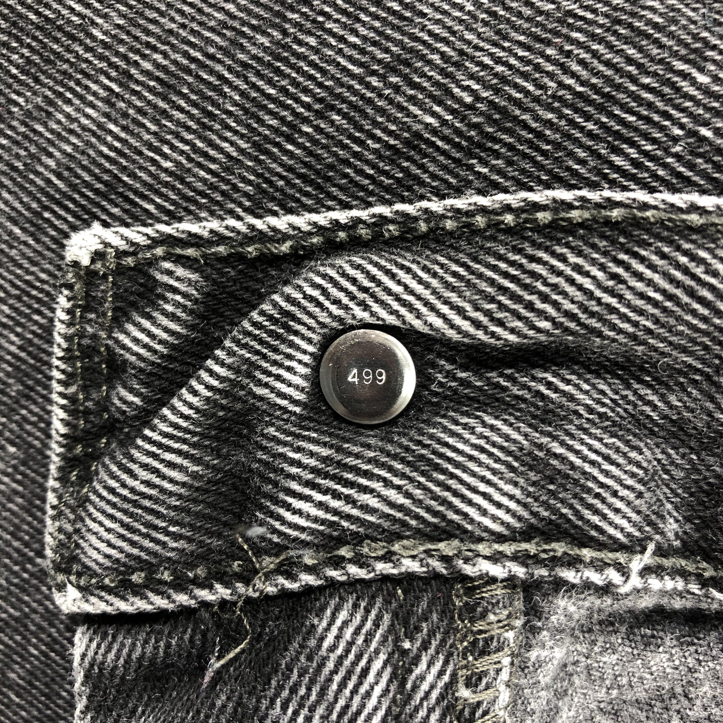 Levi's Vintage Faded Black Levis 550 Jeans-J2530 Size US 39 - 8 Thumbnail