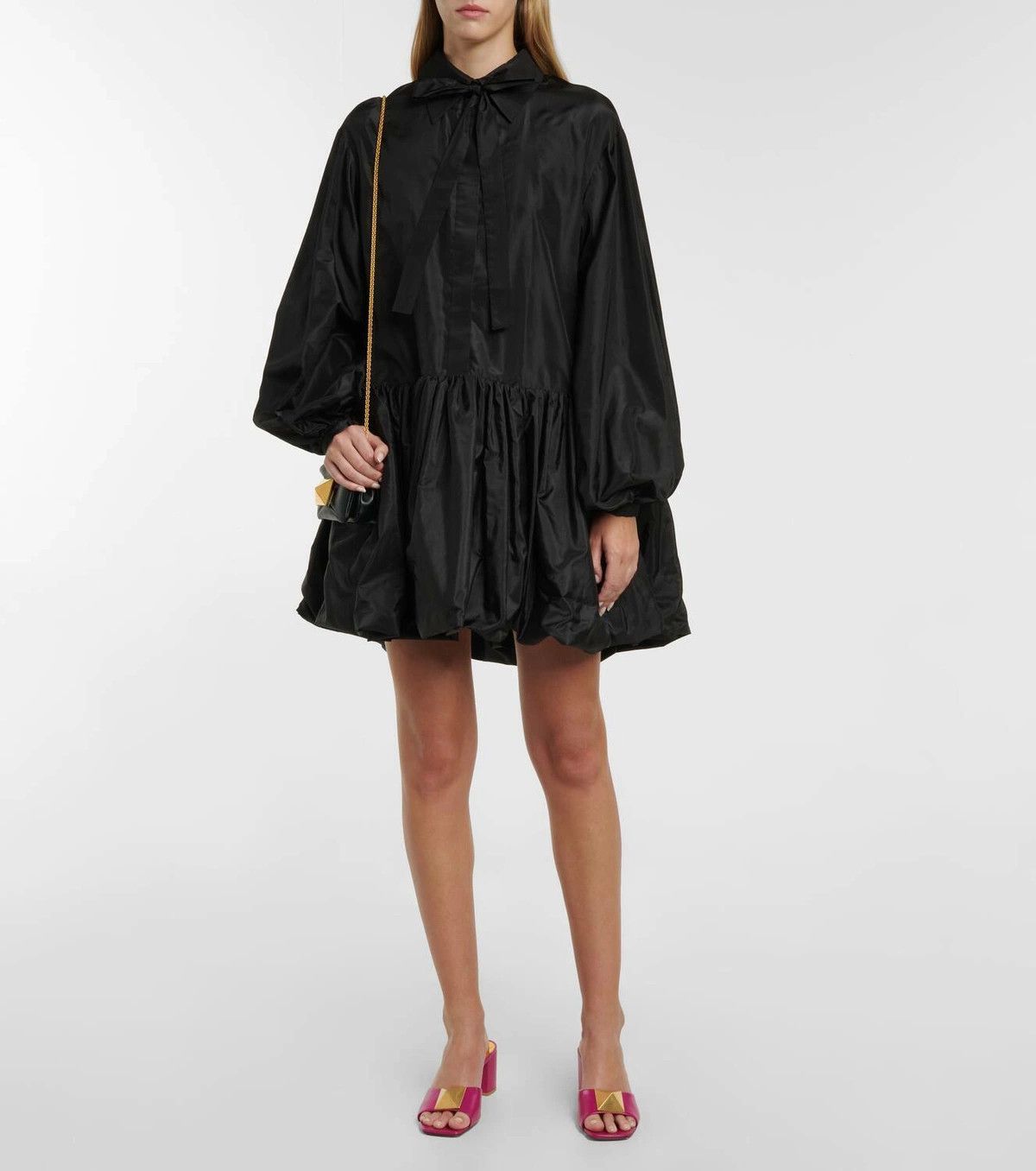Valentino o1y0326 Mini Dress in Black Size M / US 6-8 / IT 42-44 - 3 Thumbnail