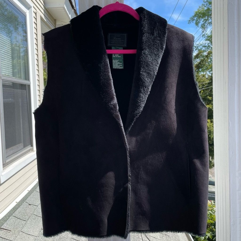 Lauren Ralph Lauren Lauren Ralph Lauren Faux Vegan Suede & Fur Line Vest Size LP Size L / US 10 / IT 46 - 9 Thumbnail