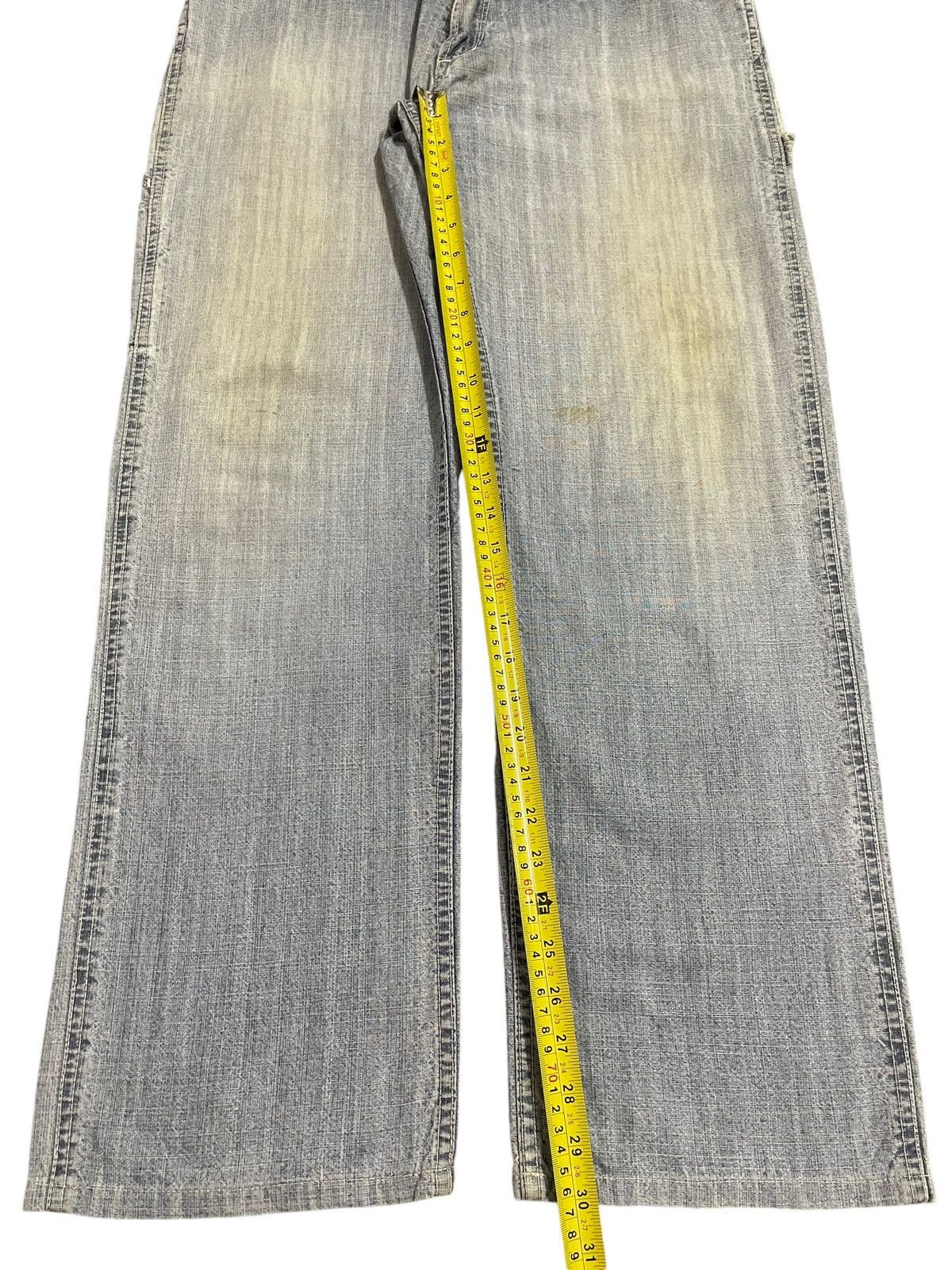 Uniqlo Vintage Japanese Uniqlo Blue Faded Wash Carpenter Jeans Size US 34 / EU 50 - 13 Thumbnail