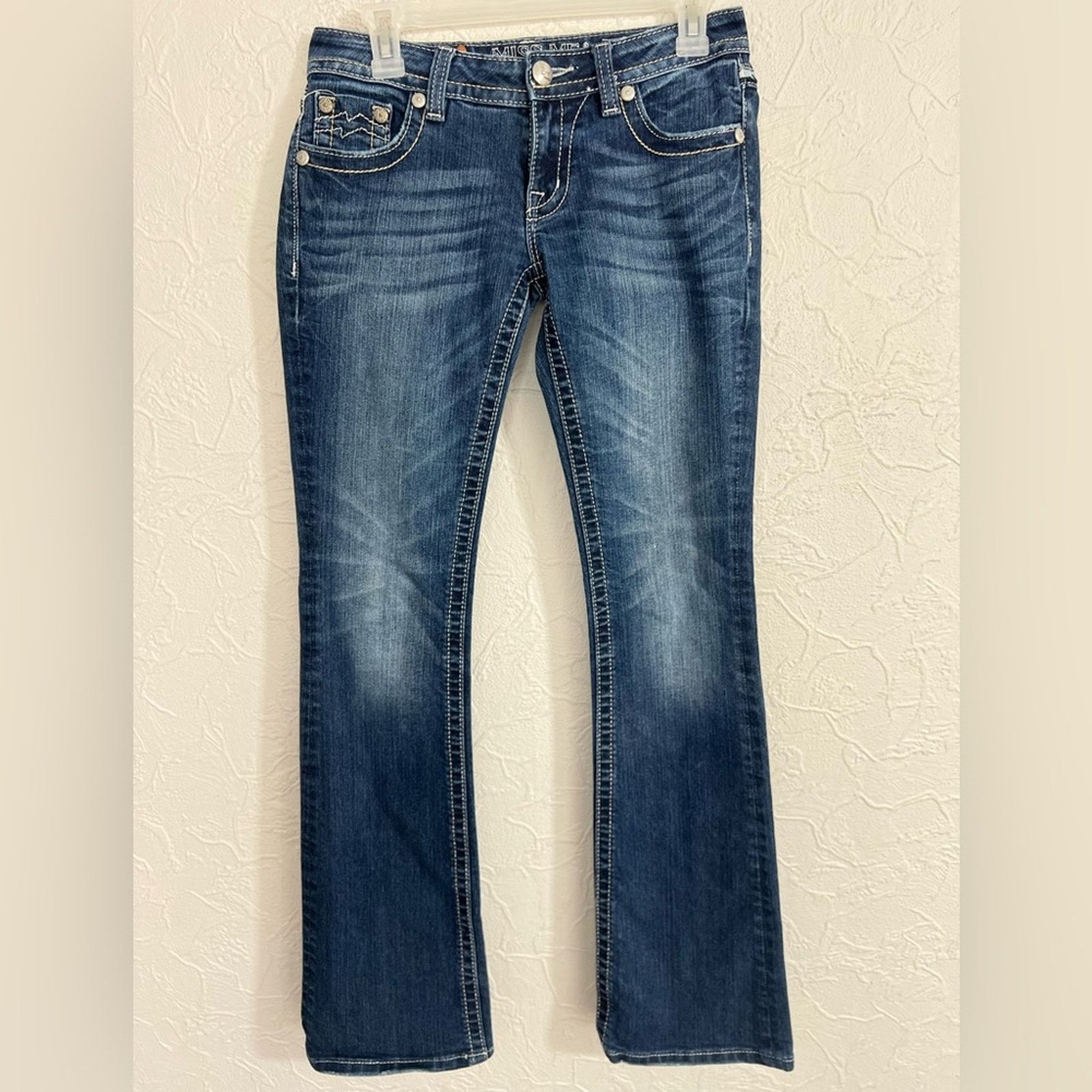 Miss Me Miss Me Women's Size 27 Signature Boot Low-Rise Jeans 30x33 Size 27" / US 4 / IT 40 - 3 Thumbnail
