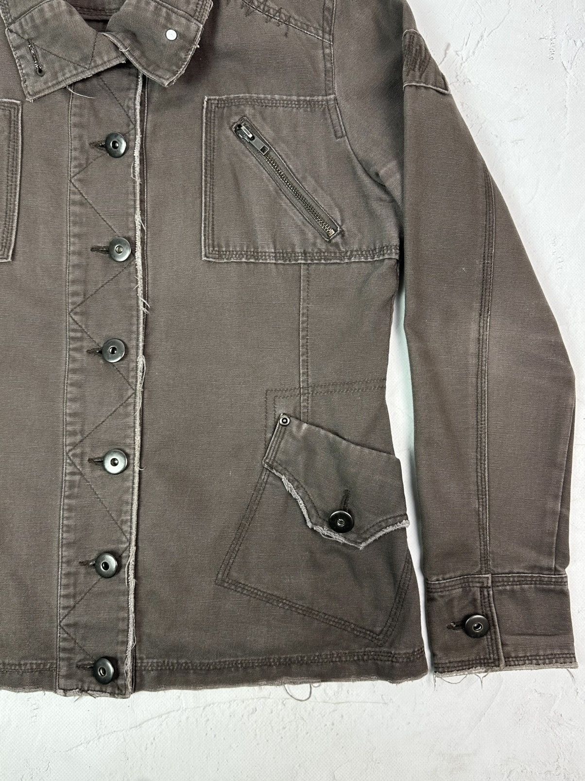 Vintage Vintage Washed Brown Multi pocket Jacket Size XL / US 12-14 / IT 48-50 - 5 Thumbnail