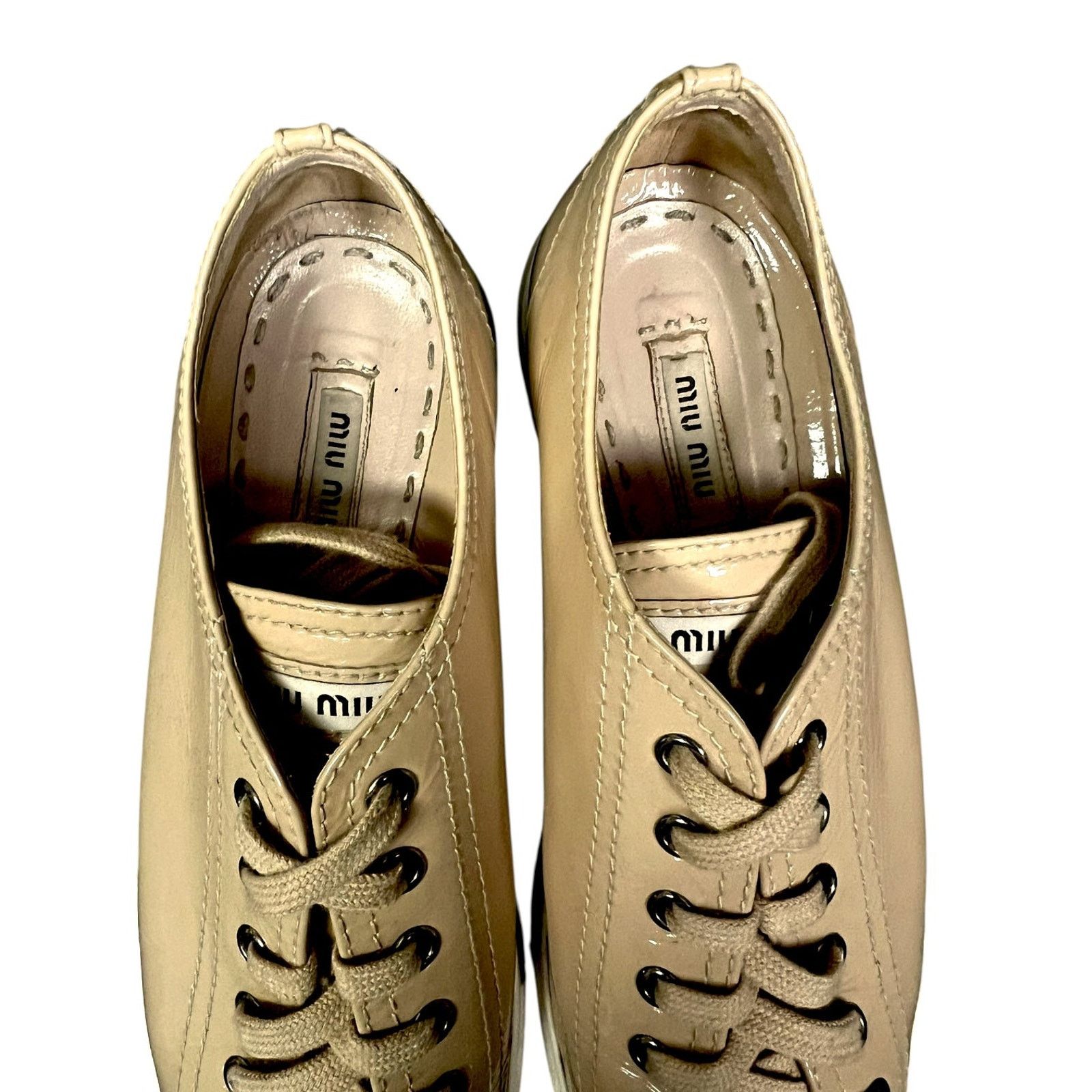 Miu Miu Miu Miu Size 38 Crystal Embellished Patent Leather Shoes Size US 7.5 / IT 37.5 - 6 Thumbnail