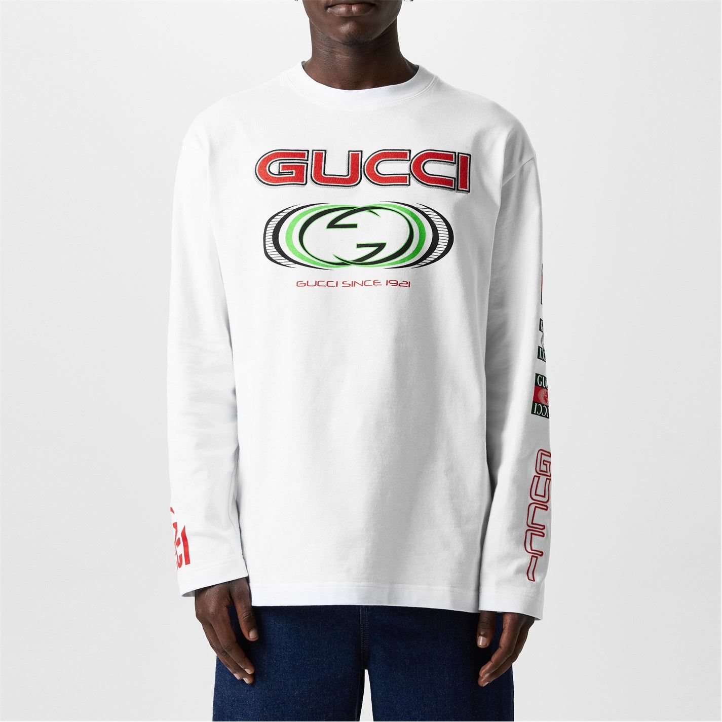 Gucci GUCCI Logo Print Long Sleeve T-Shirt Size US L / EU 52-54 / 3 - 2 Thumbnail
