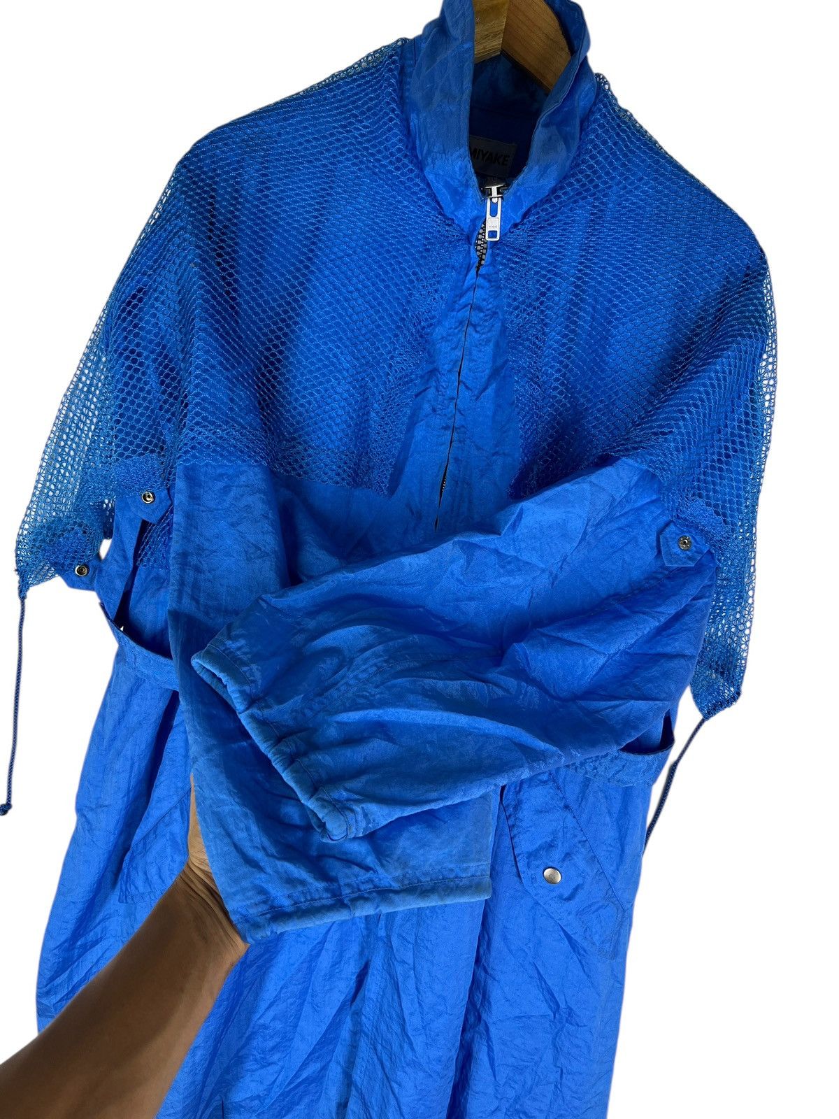 Issey Miyake 🔥 90s Rare Issey Miyake With Mesh Windcoat Made In Japan Size US M / EU 48-50 / 2 - 18 Thumbnail