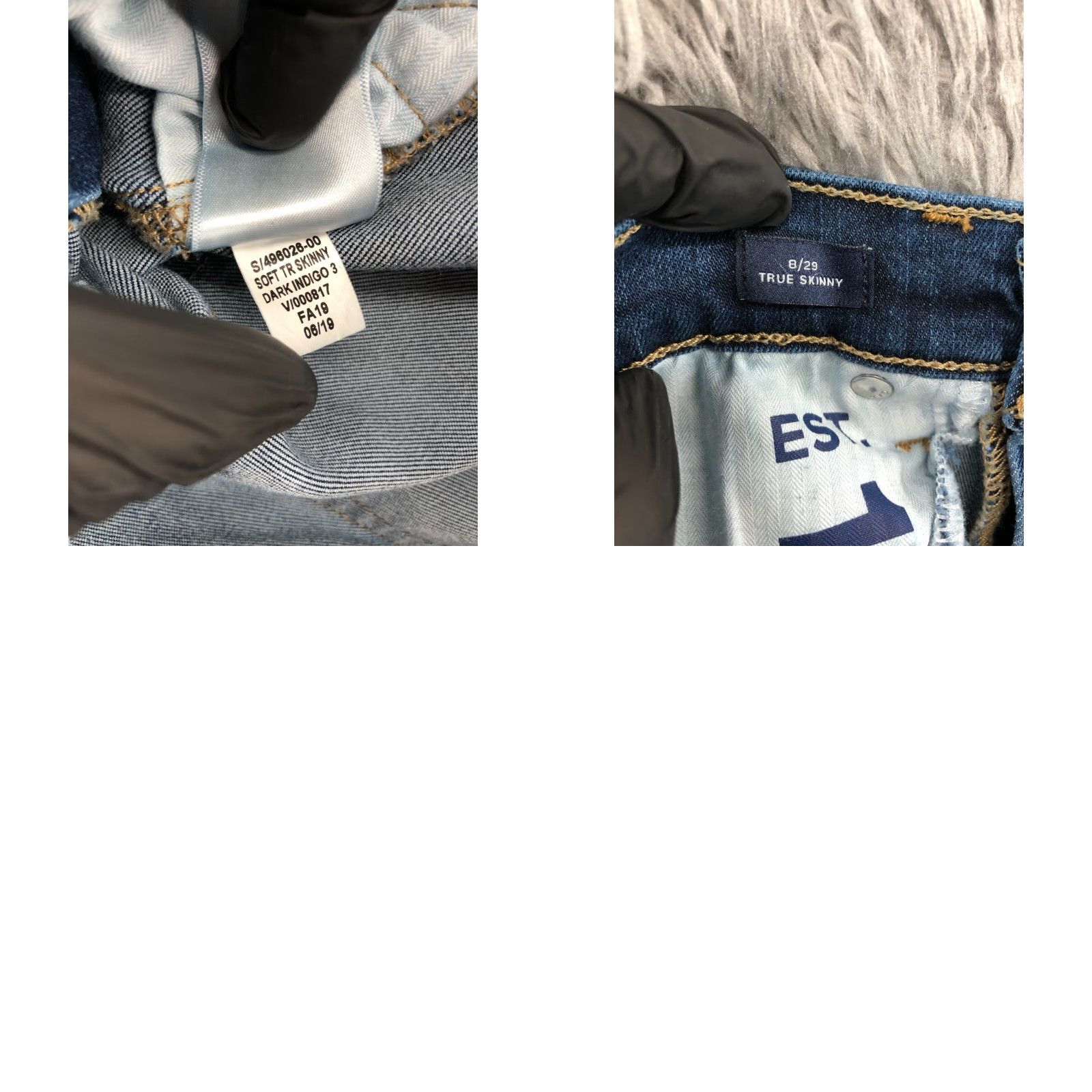 Gap Gap Jeans Skinny 8 Womens Medium Wash Blue Regular Stretch Denim 5-Pocket Pocket Zipper Button Logo Gap 1969 Modern American Classic Vintage No Size 30" / US 8 / IT 44 - 9 Thumbnail