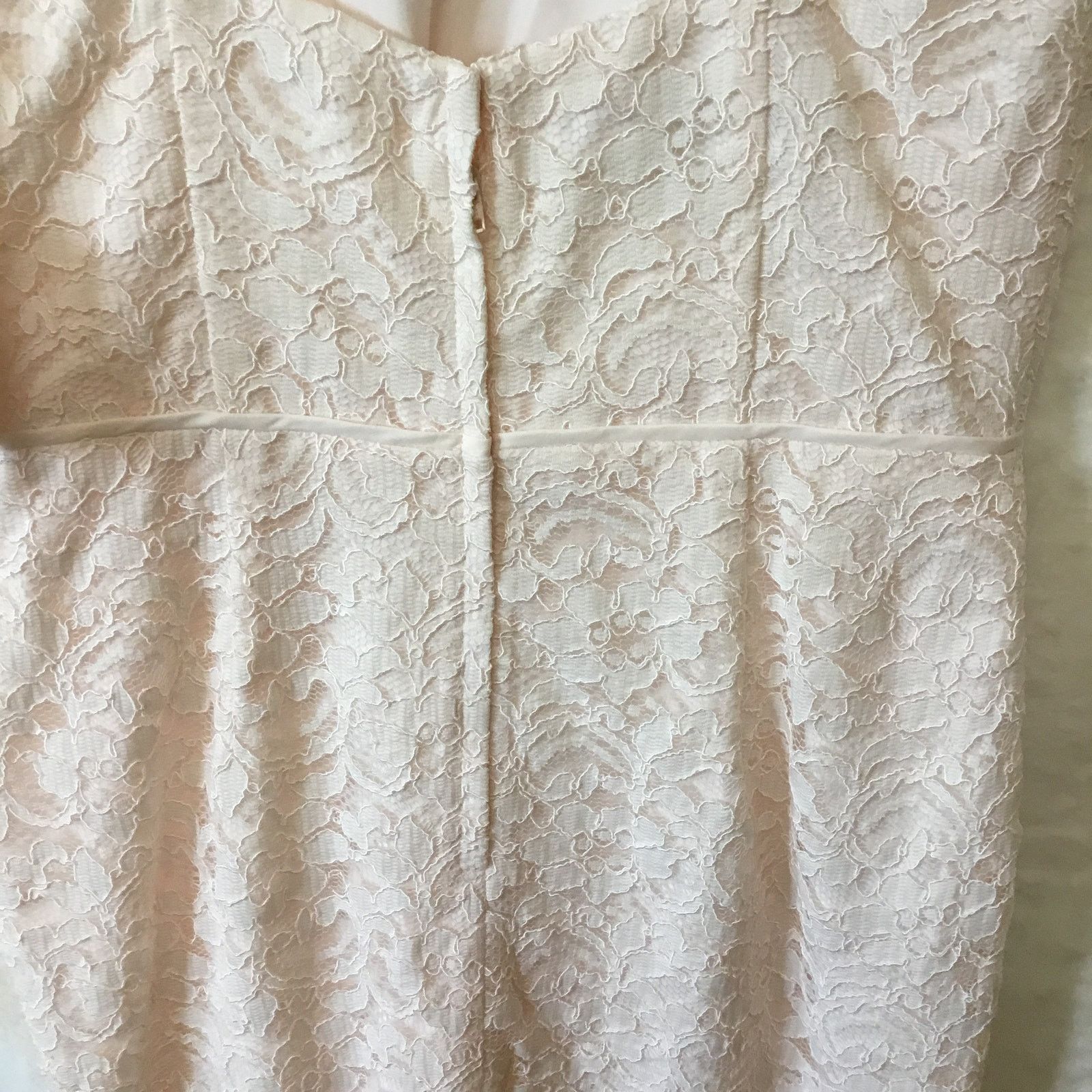 Other David Bridal Short Tank Lace Dress with V -Neck Size M / US 6-8 / IT 42-44 - 11 Thumbnail