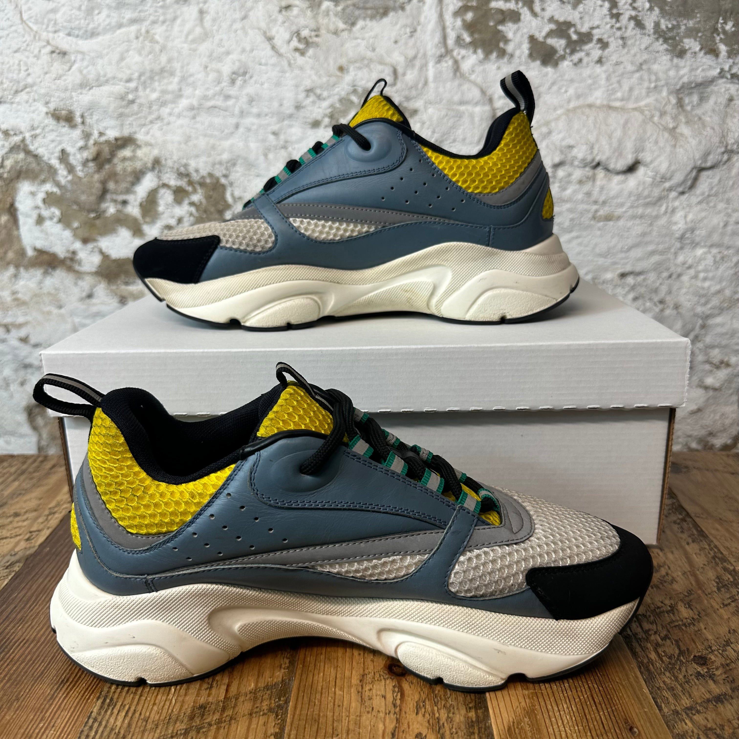 Dior Dior B22 Teal Yellow White Sneaker Sz 7 (40) Size US 7 / EU 40 - 2 Thumbnail