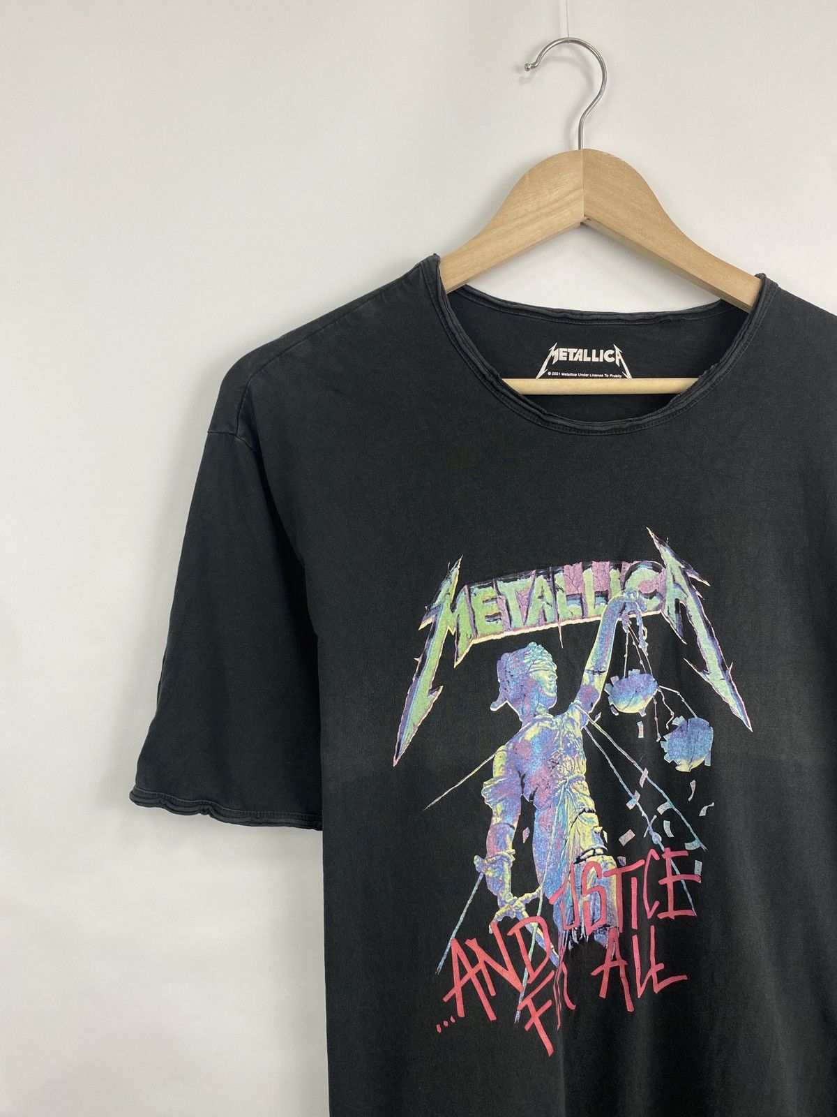 Metallica 🇺🇸💀 Vintage Metallica And Justice For All Rock Band T-Shirt Size US L / EU 52-54 / 3 - 2 Thumbnail