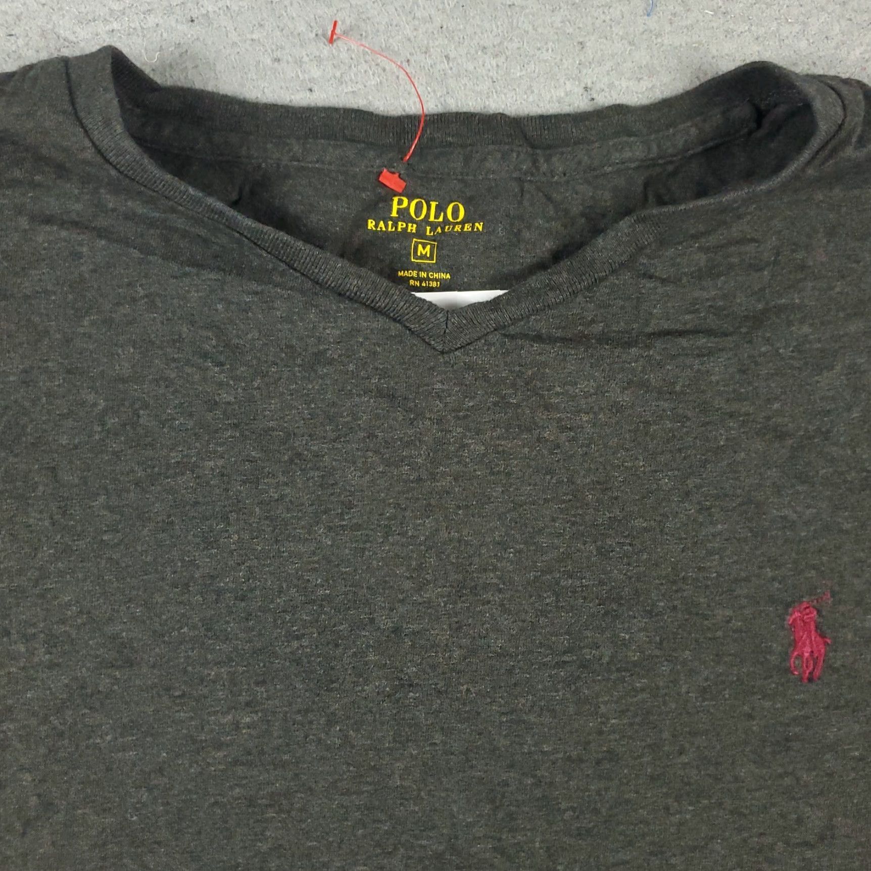 Polo Ralph Lauren Polo Ralph Lauren Long Sleeve T-Shirt Mens Medium Gray Casual Crew Neck Size US M / EU 48-50 / 2 - 3 Thumbnail