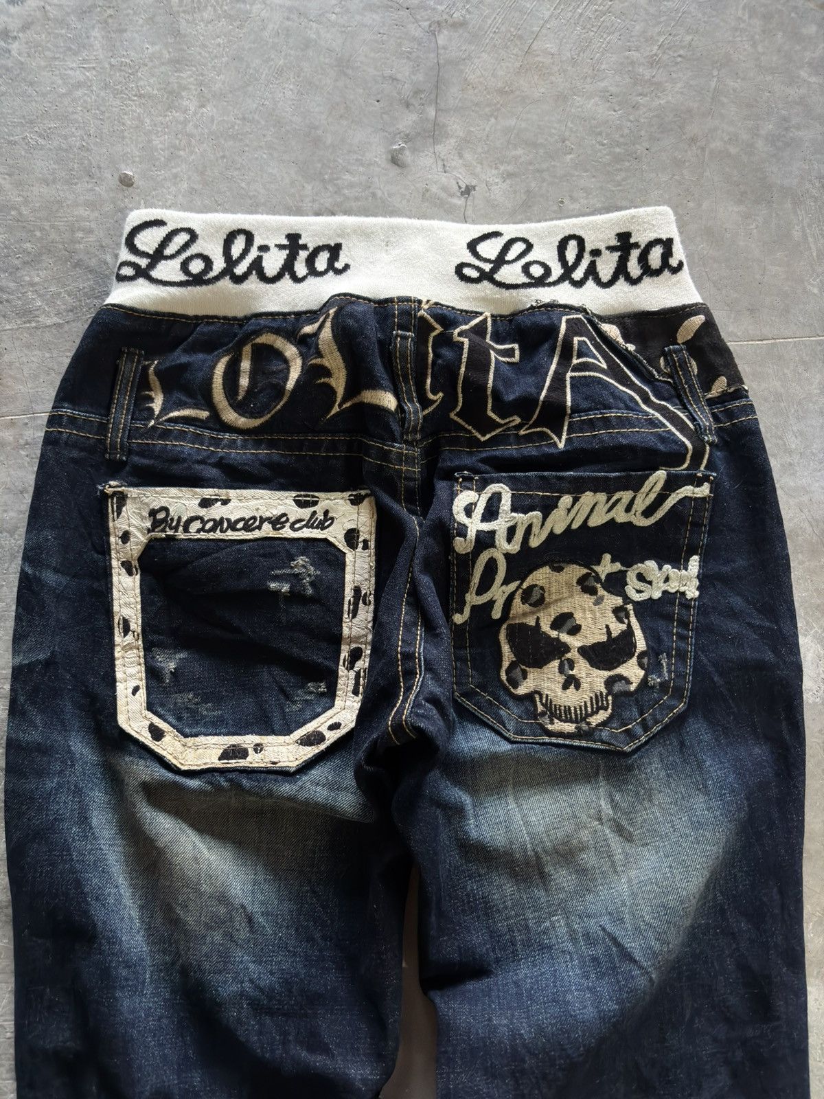 Japanese Brand LOLITA CONCERT CLUB elastic waist distressed yoshitomo nara Size US 29 - 12 Thumbnail