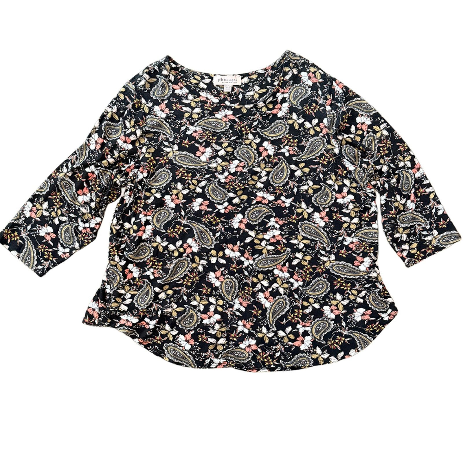 Other Philosophy 2Xlarge plus tall paisley Whimsy Indie retro Size XXL / US 16-18 / IT 52-54 - 3 Thumbnail