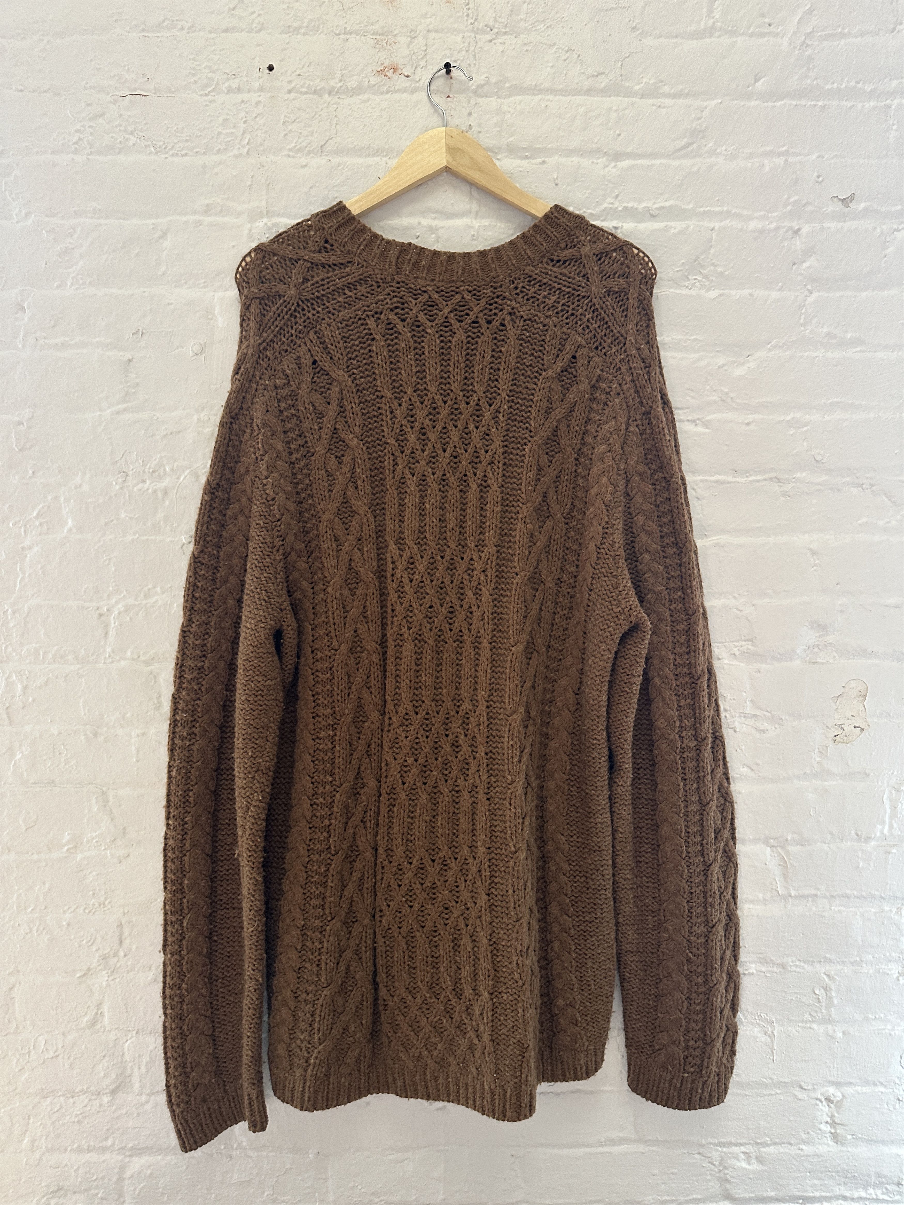 Maison Margiela Maison Margiela Oversized Cableknit Sweater Size US XXL / EU 58 / 5 - 4 Thumbnail
