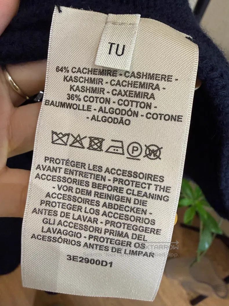 Hermes Hermes size TU Cashmere Cloak Knitwear in Dark Blue Size M / US 6-8 / IT 42-44 - 5 Thumbnail